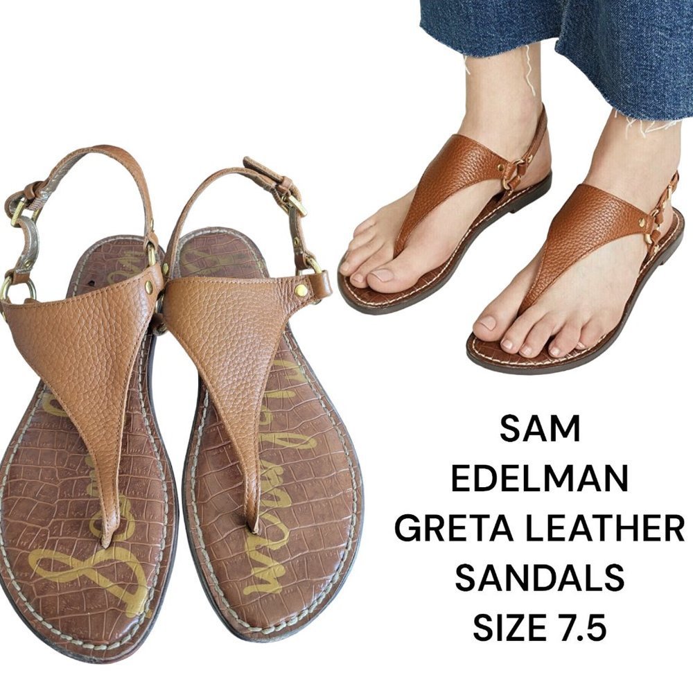 Sam Edelman Brown Leather Sandals